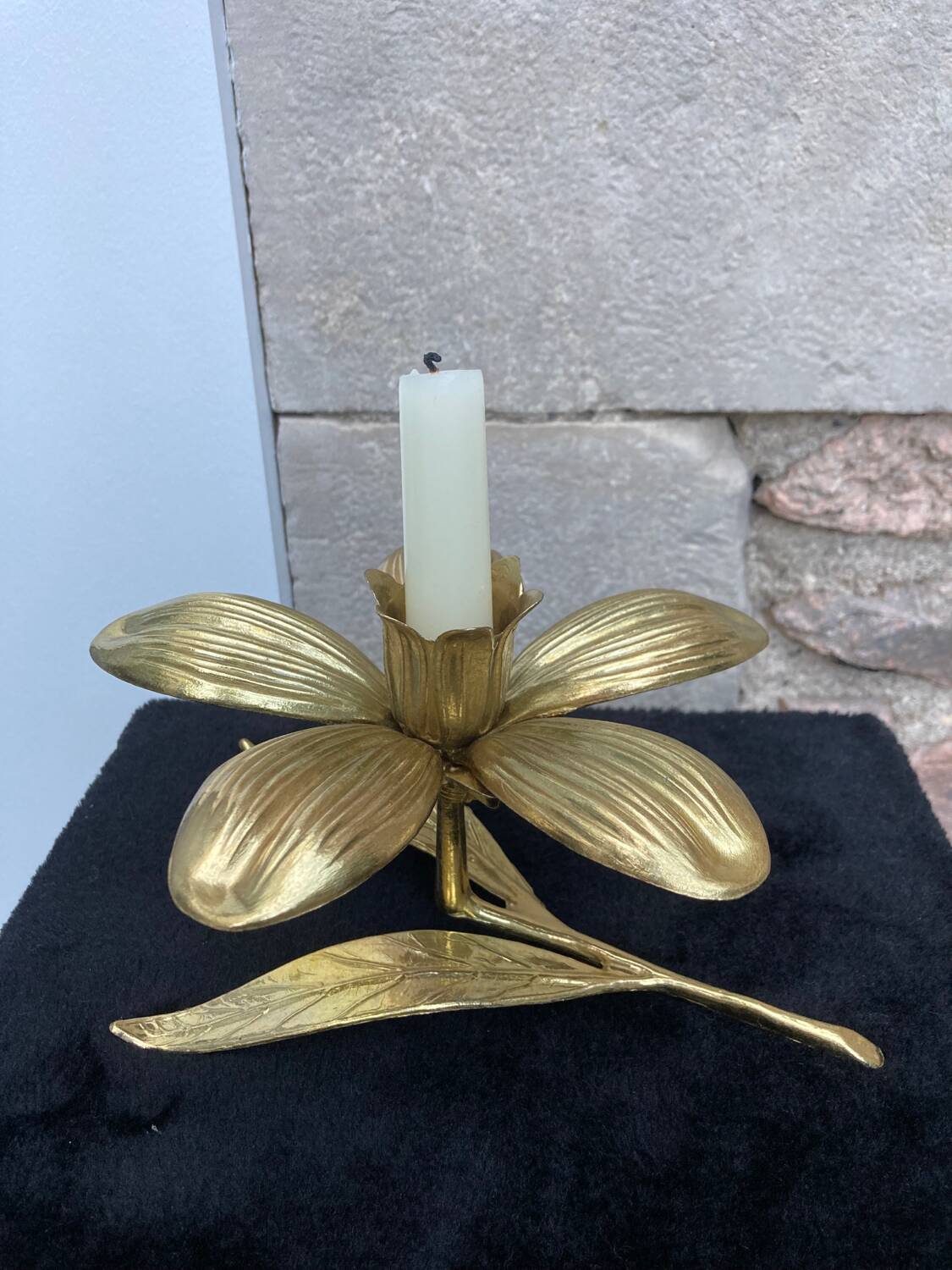 Vintage flower ashtray candle holder