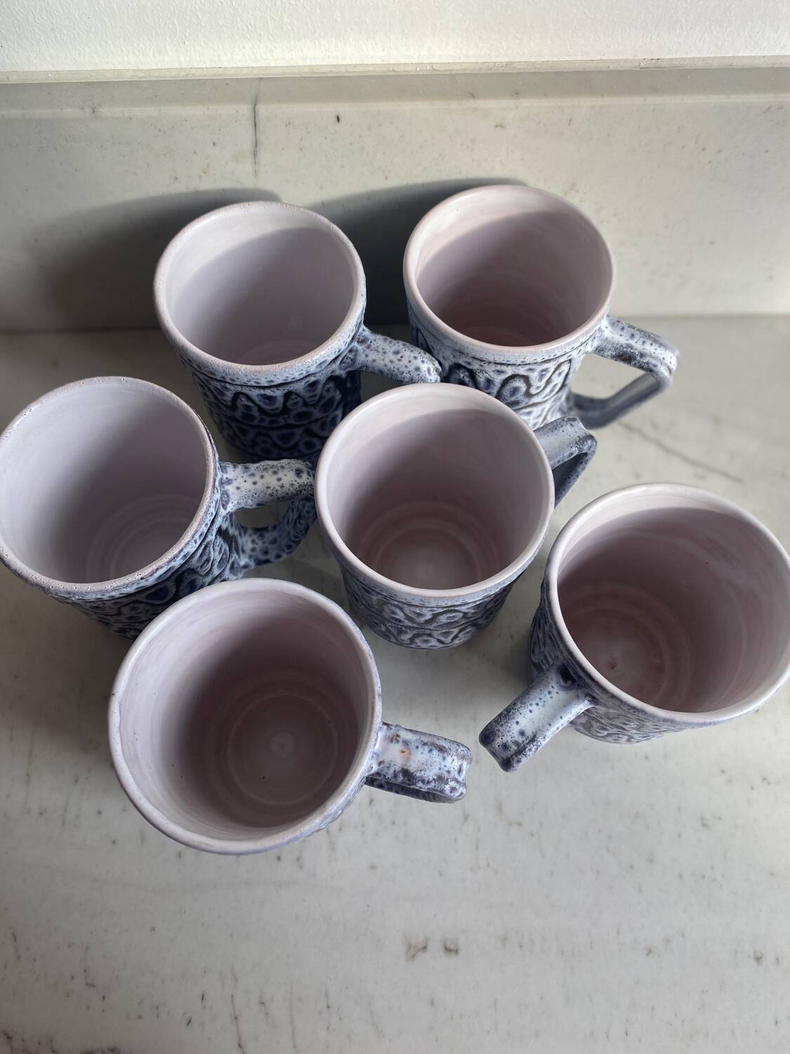 Large ceramic mugs by Jean Austruy