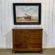 Commode Louis Philippe fin XIXème en noyer et sapin