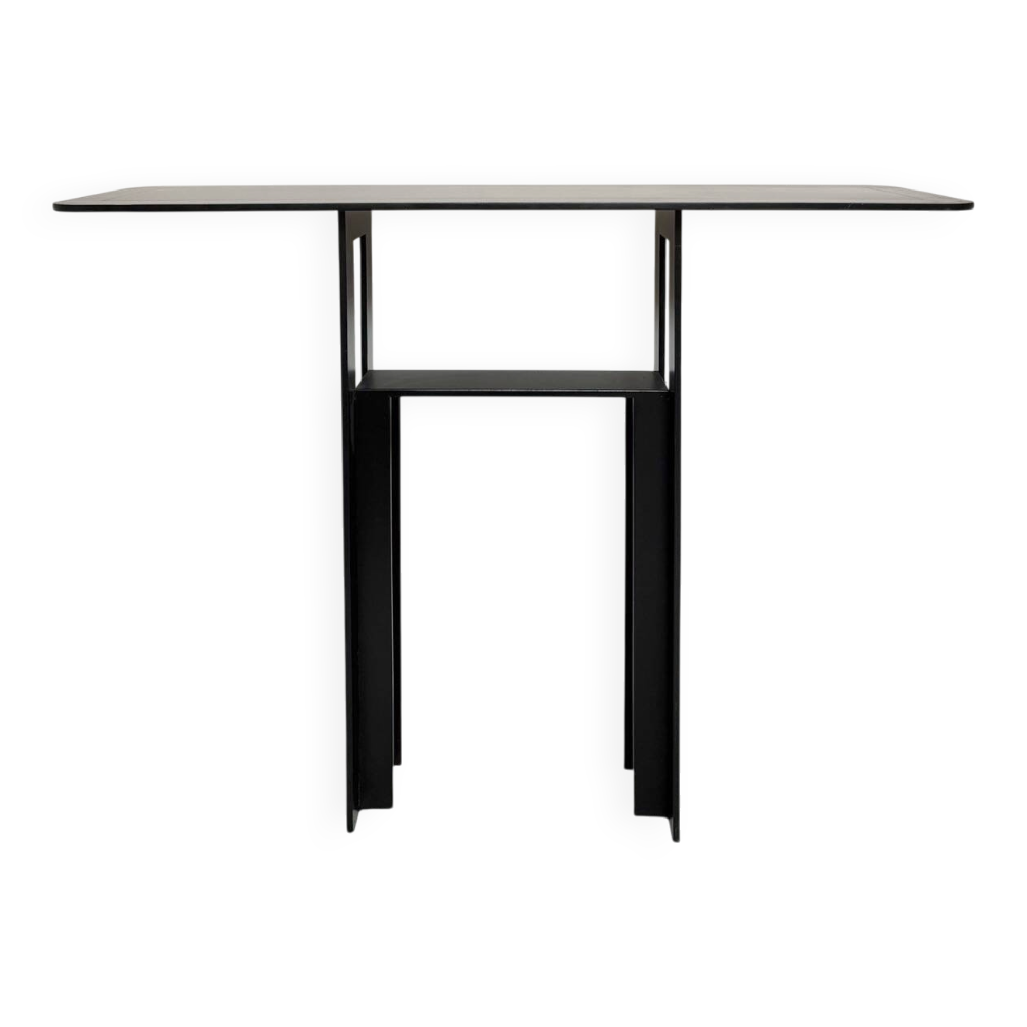 Steel console, Léopold Gest, Protis 1980
