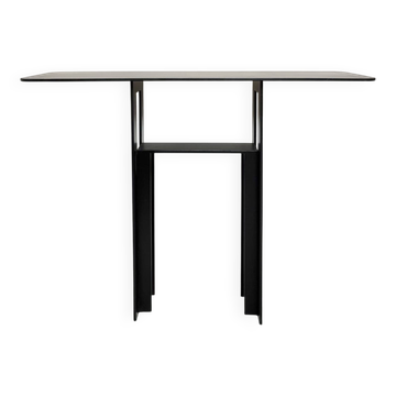 Console acier, Léopold Gest, Protis 1980