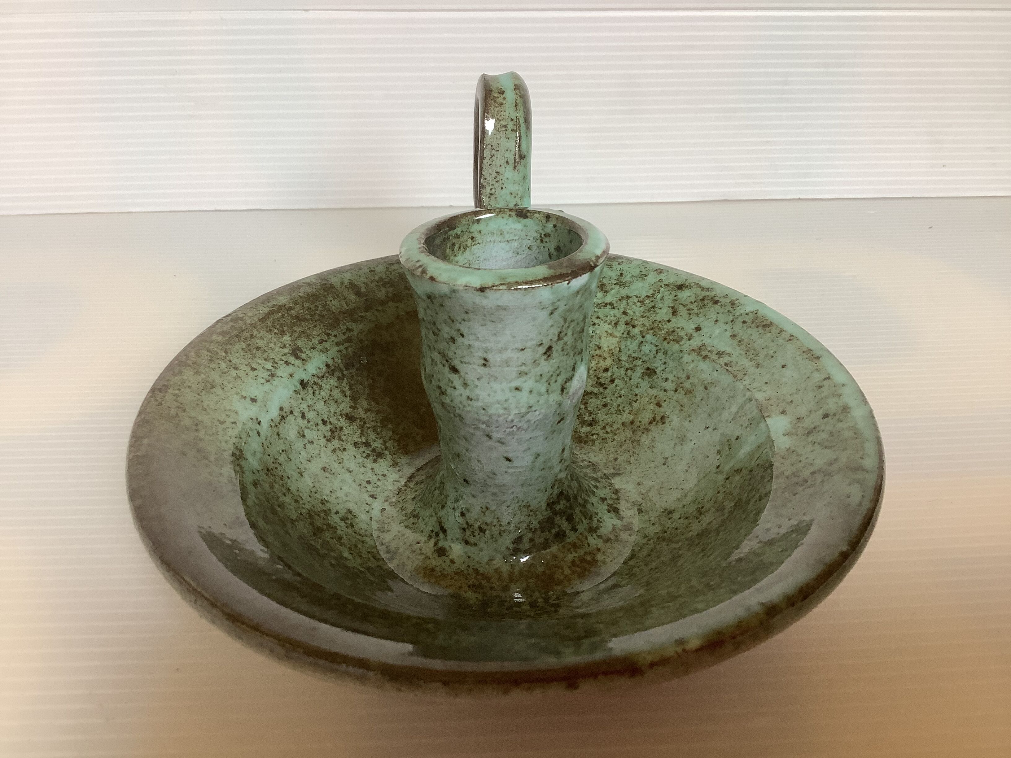 Cellar rat candle holder ceramic van gompel