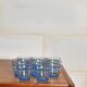 Lot de 8 verres arco france bleu