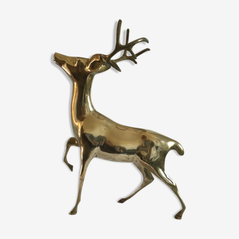 Large brass deer