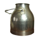 Old stainless steel milk can