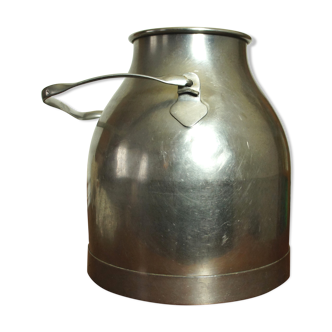 Old stainless steel milk can