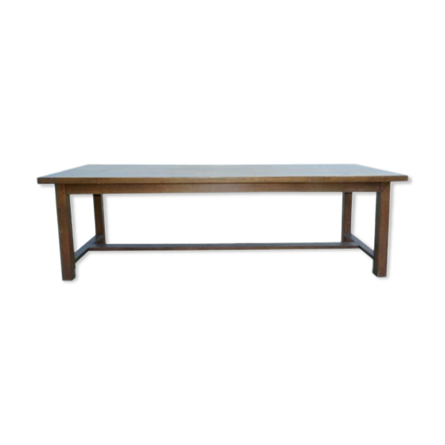 Vintage farm table 1980 solid oak wood