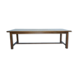 Vintage farm table 1980 solid oak wood