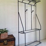 Large modernist wrought iron cloakroom from the 1950s.