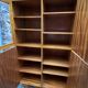 1950s French Art Deco Design Walnut Bookcase