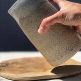 Large ceramic stoneware pitcher