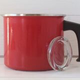 Pot à lait acier émaillé vintage 60/70