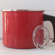 Milk pot - 17 vintage enamelled steel 60/70