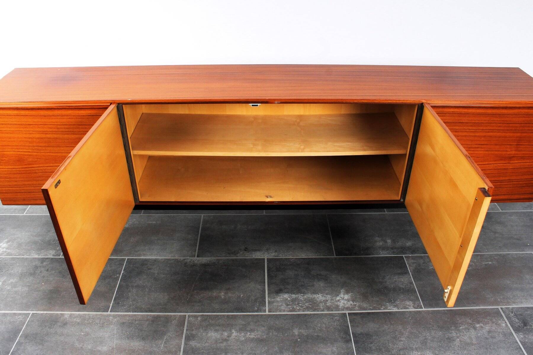 Vintage rosewood veneer sideboard by Musterring International, 1960s