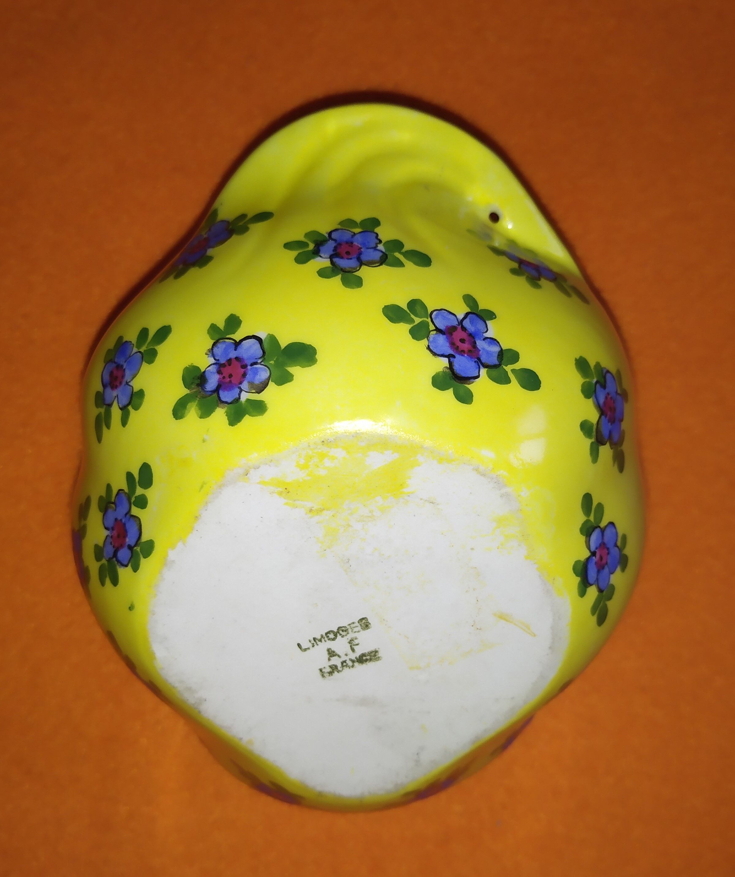 Bouquetière "Panier provençal" Limoges porcelain