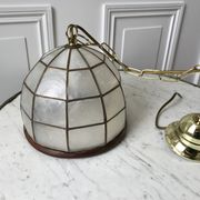 Suspension in mother-of-pearl and bamboo / wood 50s