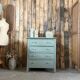 Commode de style Art Déco verte (rénovée)