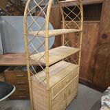Rattan bookshelf