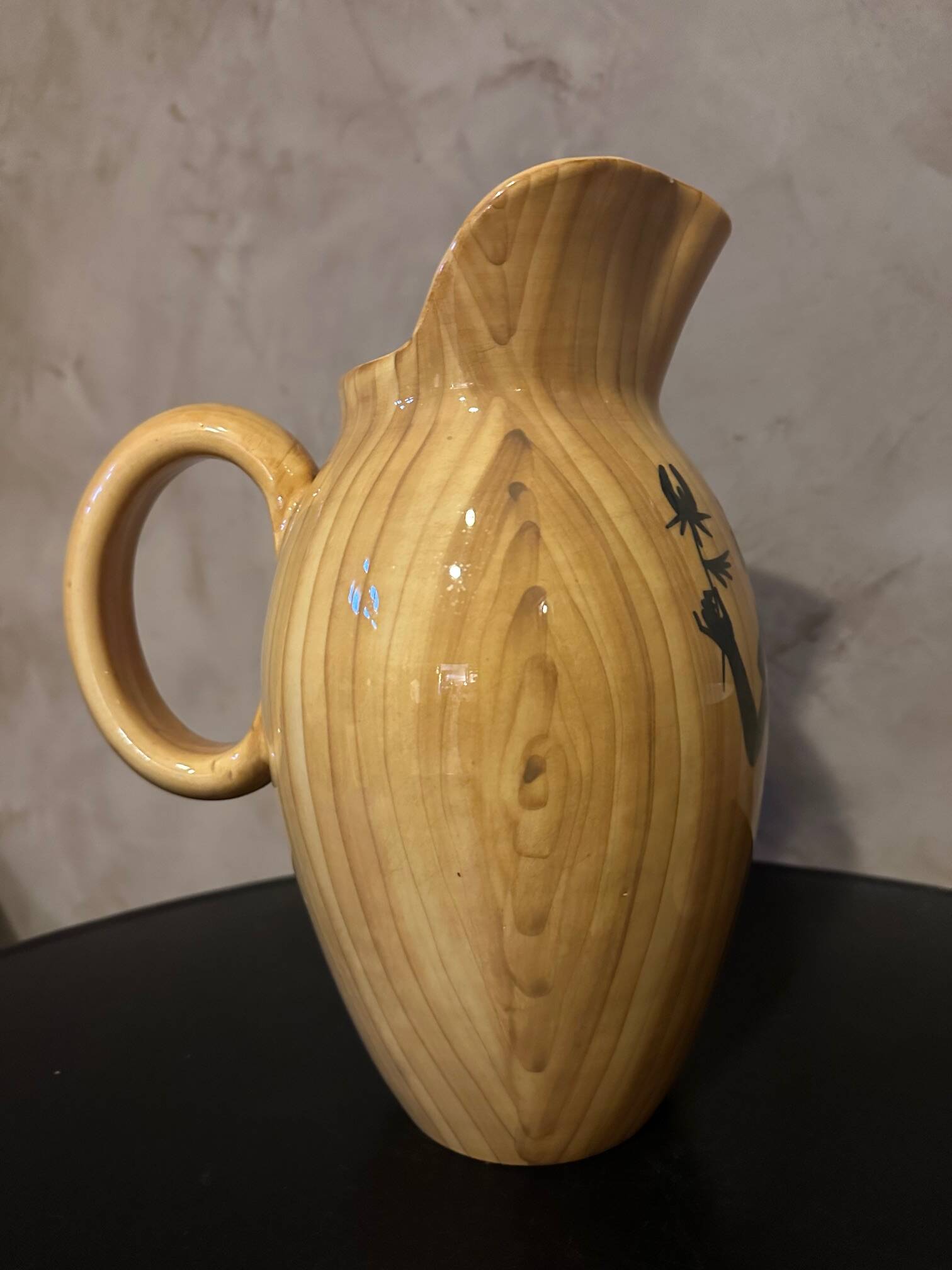 Pitcher and 2 glasses Vallauris