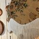 Vintage floral fringed pendant light – XL model