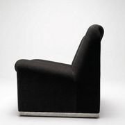 Cahuffeuse Alky noire par Giancarlo Piretti pour Castelli, années 1960