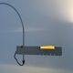 Vintage adjustable wall light, chrome and white lacquered metal, Italy 1970