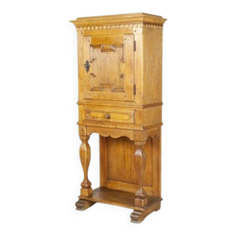 Rustic Oak Cabinet, Late 19th Century