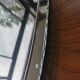 Art deco chrome metal top and mirror