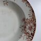 Large deep plate Terre de fer Gien Autumn