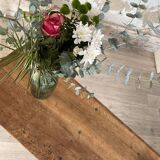 Console service in solid oak, circa 1900.