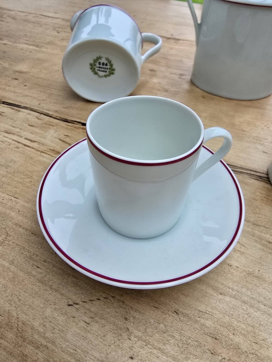 Limoges porcelain coffee service France