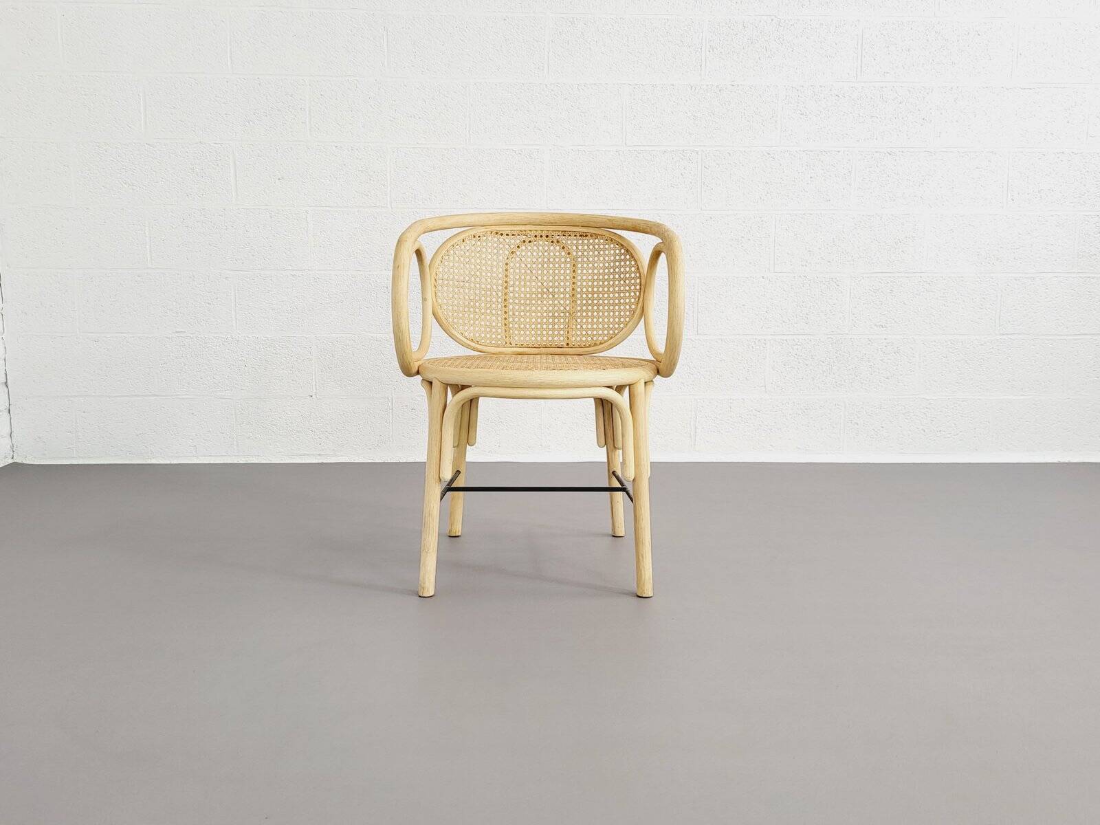 Fauteuils en rotin et cannage, set de 2