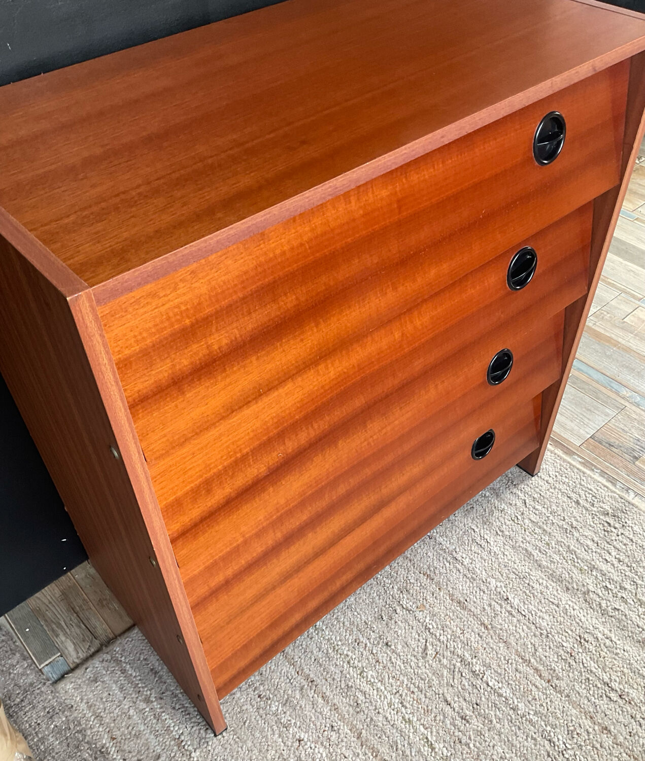 Vintage 1970s shoe cabinet