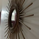 Rattan sun mirror