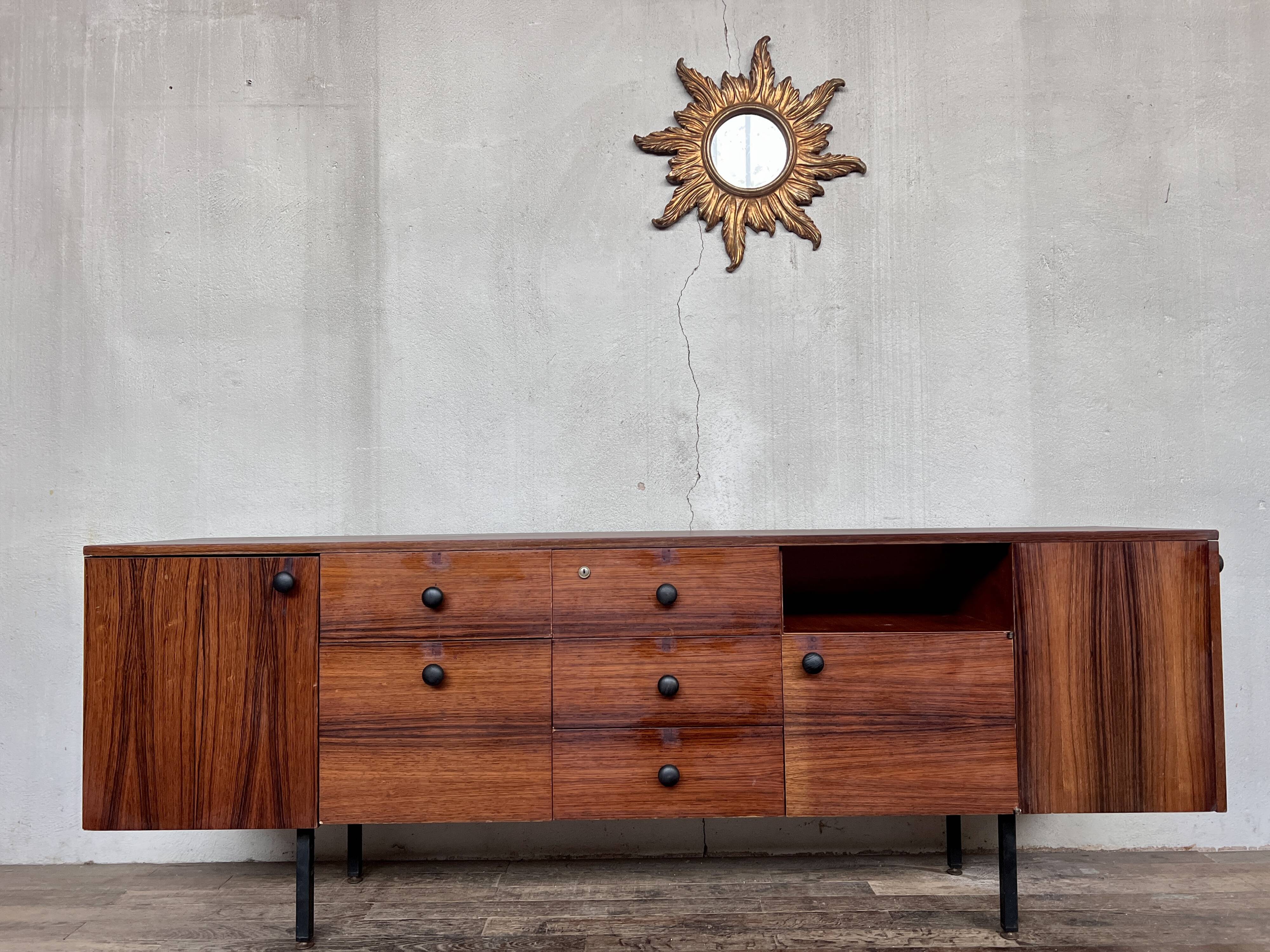 Vintage sideboard TV/hifi cabinet in rosewood 1960s