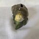 Ancienne tirelire escargot en barbotine
