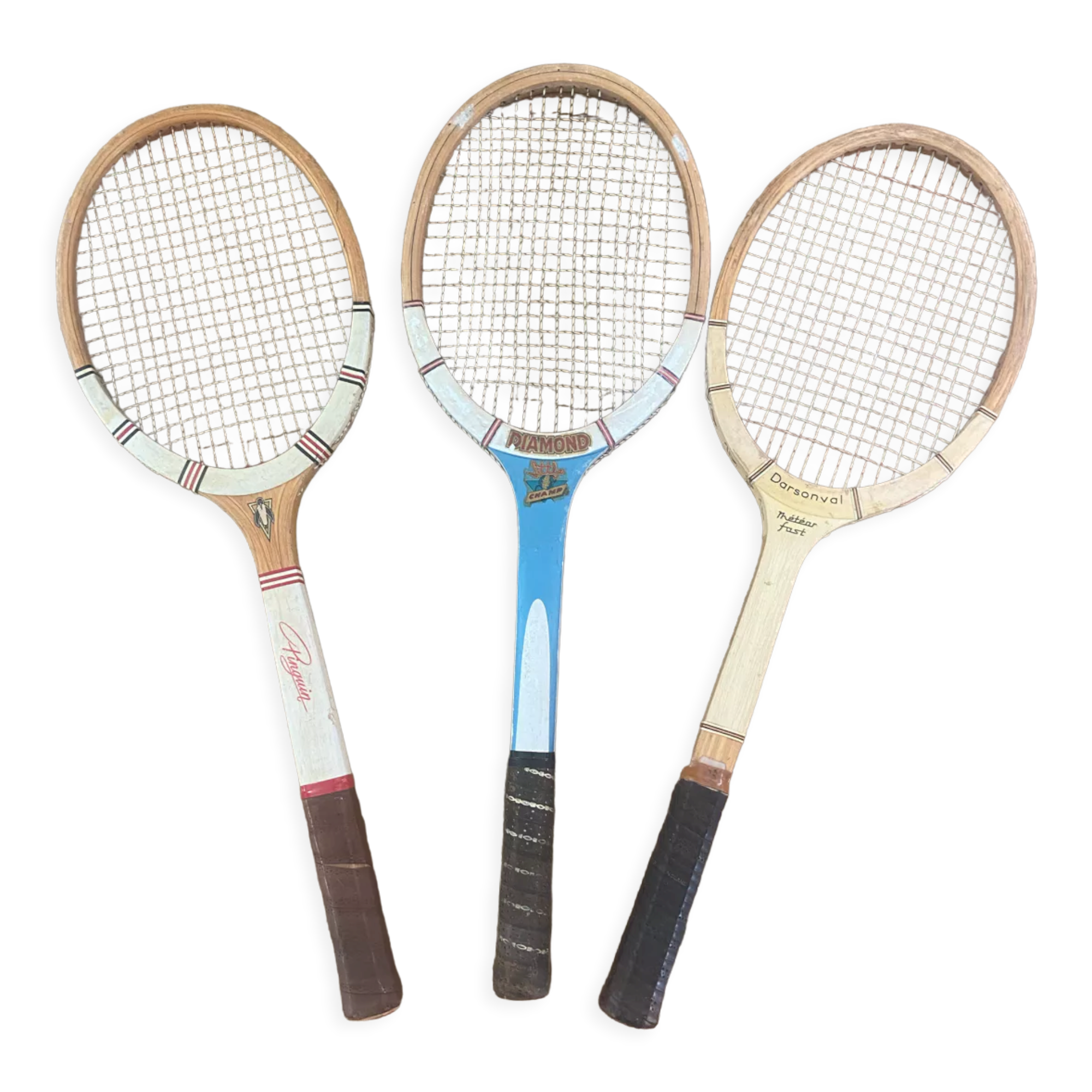 Trio de raquettes vintage