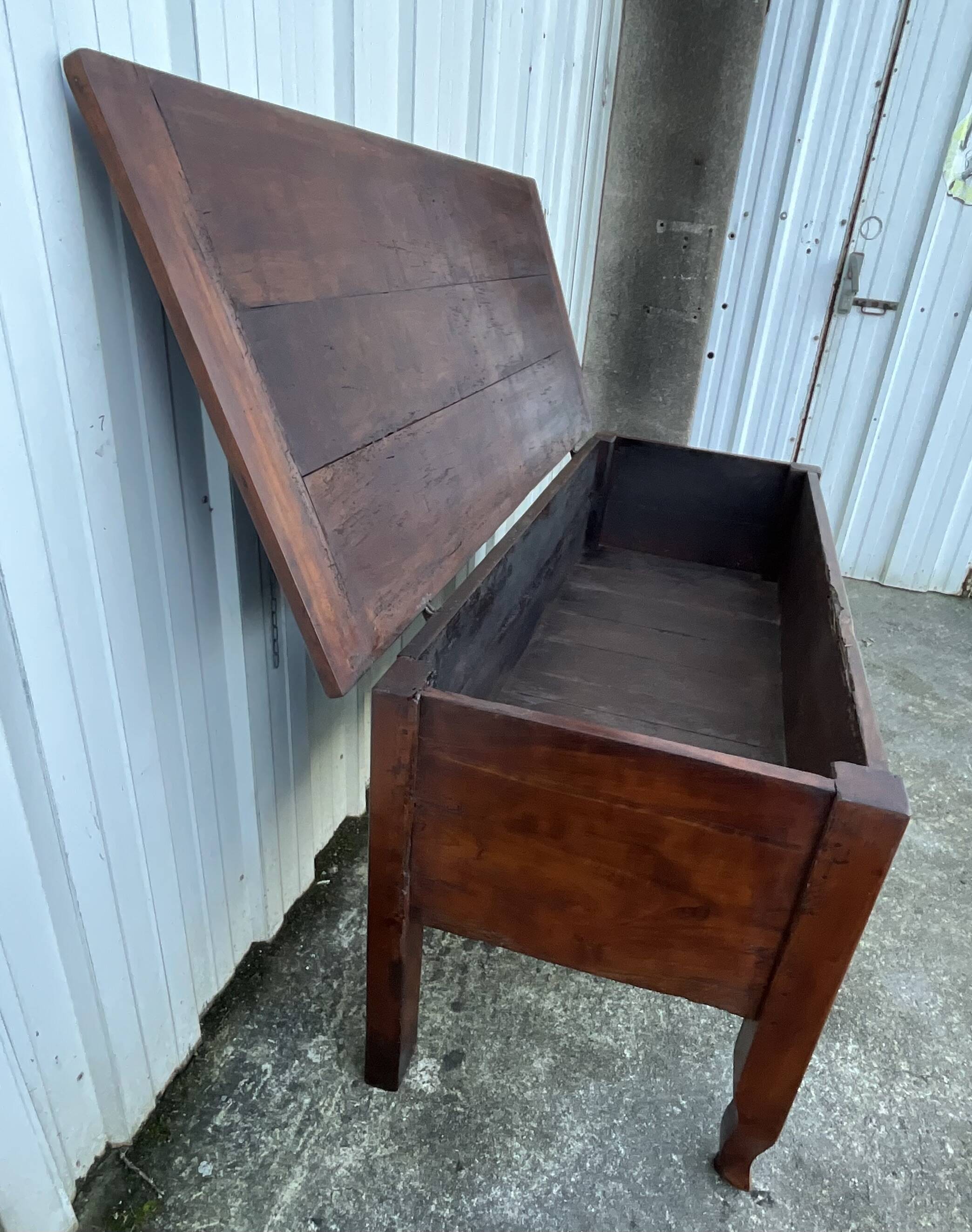 Solid cherry wood chest – late 19th century