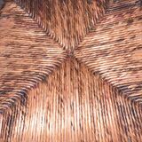 4 straw chairs with bar