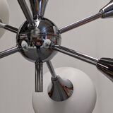 Space Age Sputnik chandelier with 6 lights, 50s-60s