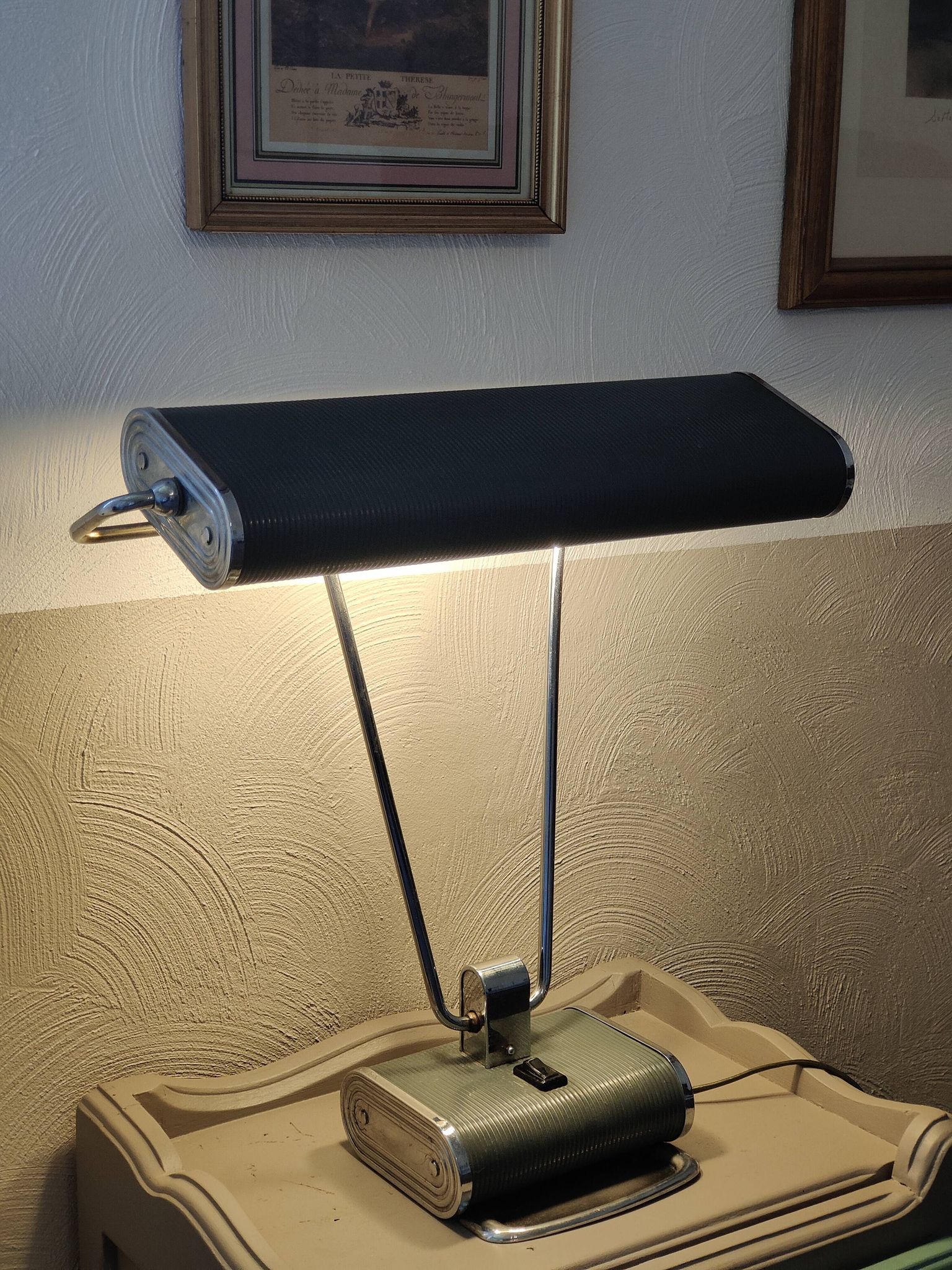 Jumo lamp Grey-green color N71, edition circa 1950