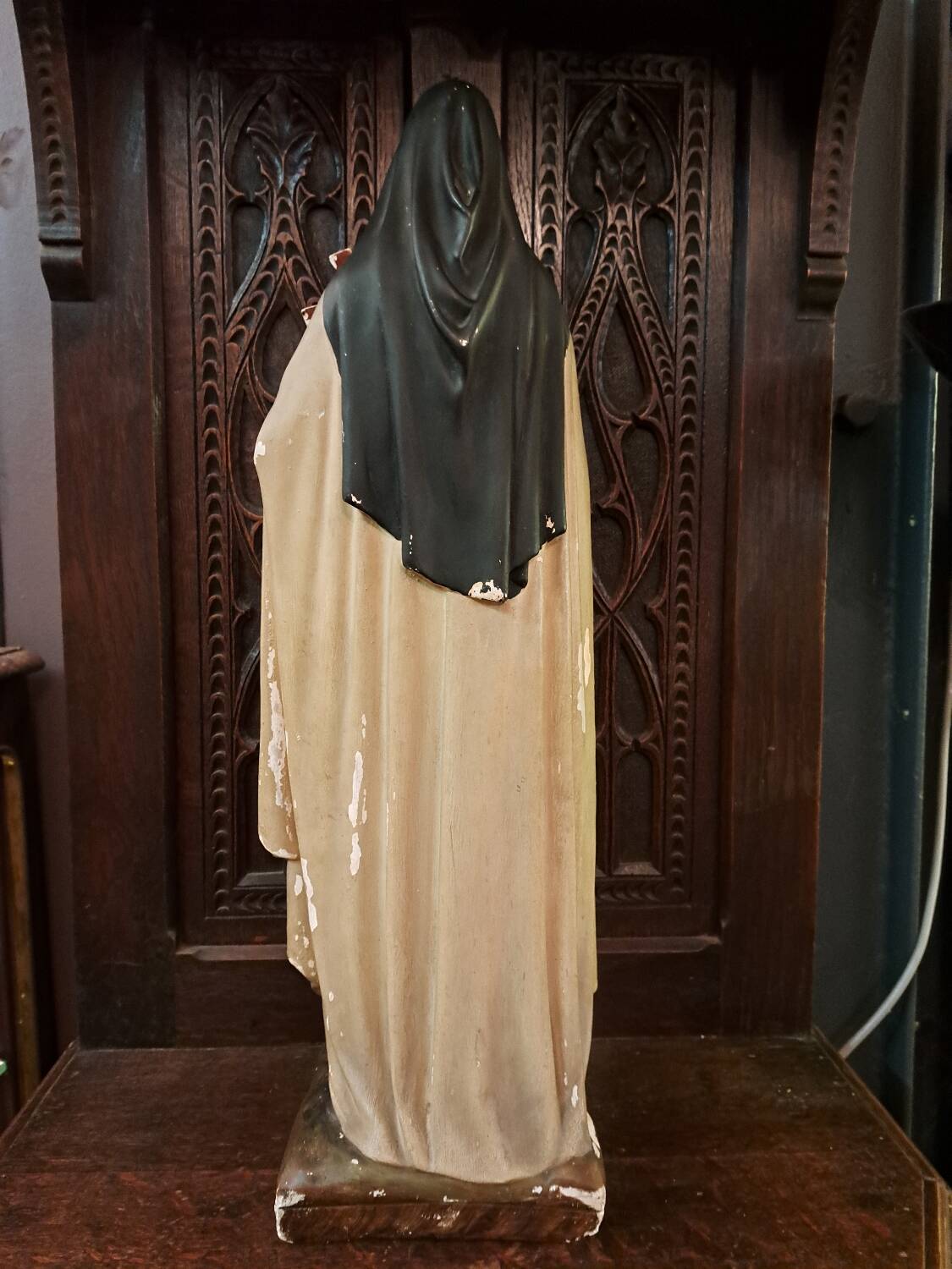 Statue of Saint Theresa signed M. Bernard