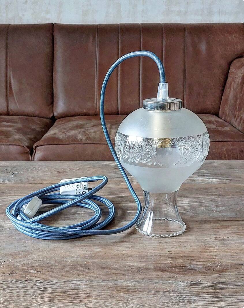Transparent vintage portable lamp