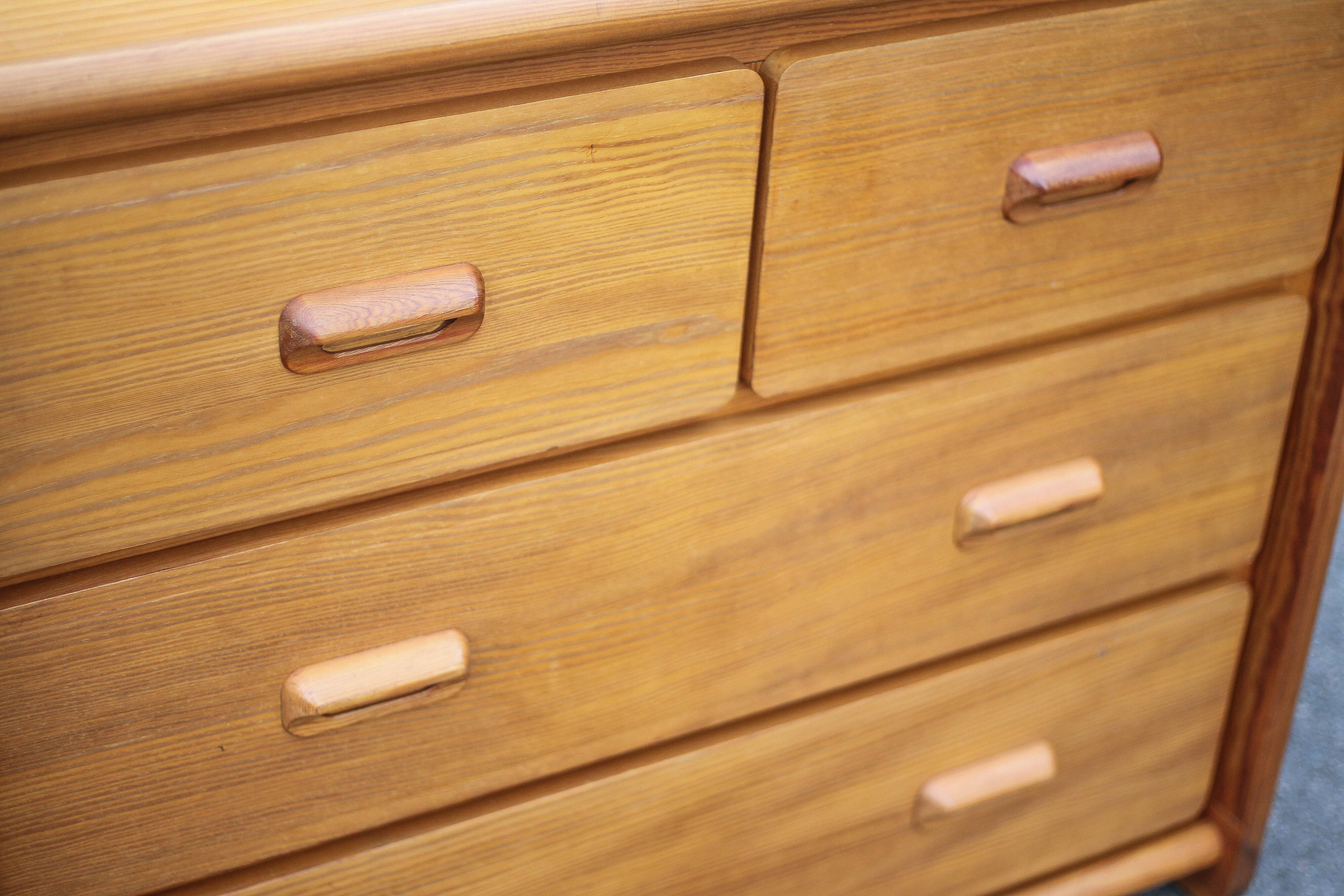 Vintage chest of drawers, pine assembly chest of drawers, Gautier chest of drawers, storage furniture, wooden furniture