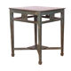 Old art deco console in original blue patina burmese teak