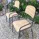 Lot de 6 chaises bois et fer
