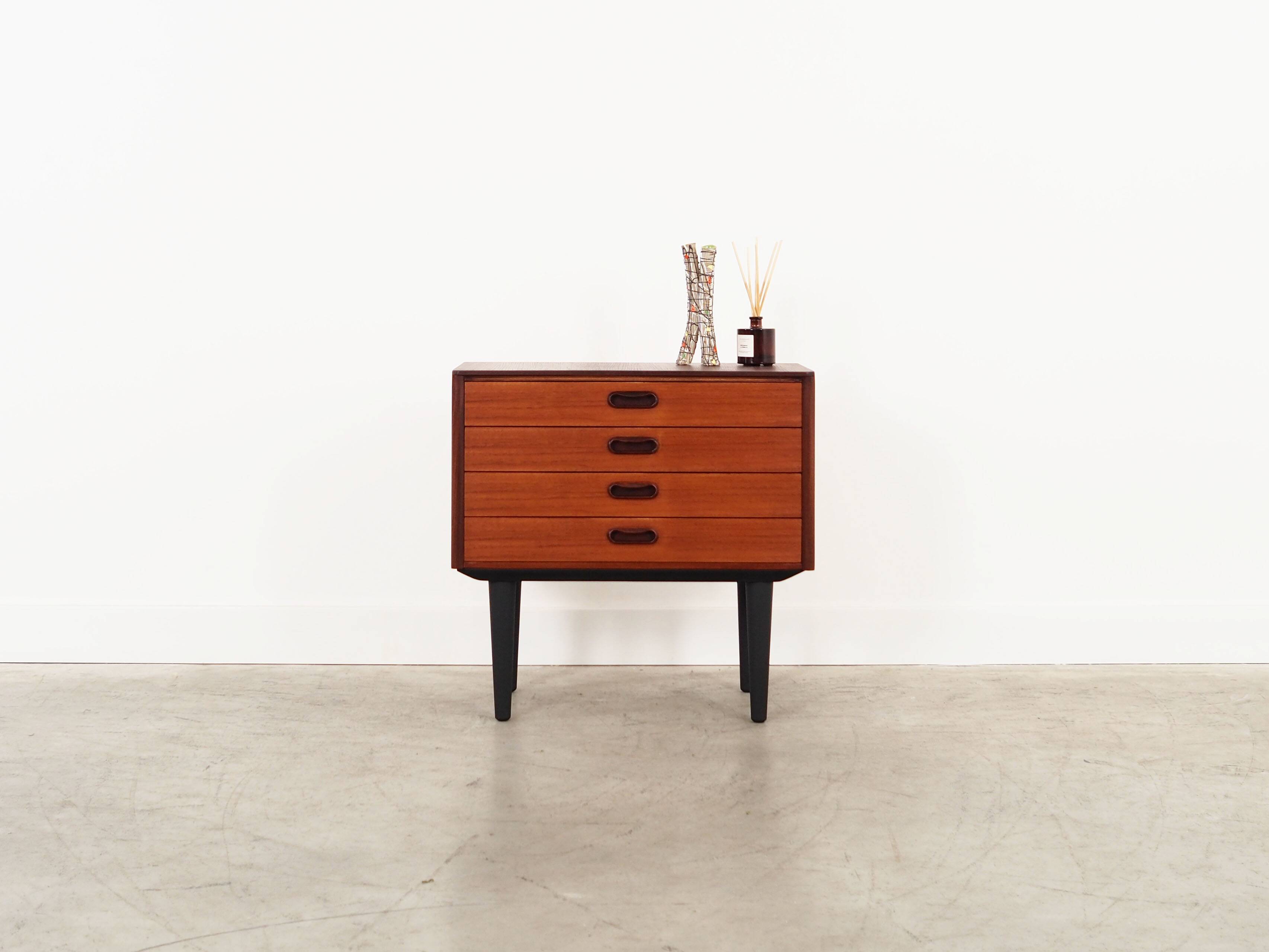 Teak chest of drawers, Danish design, 1960s, manufacture: Denmark