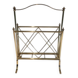 Brass magazine rack. Maison Jansen
