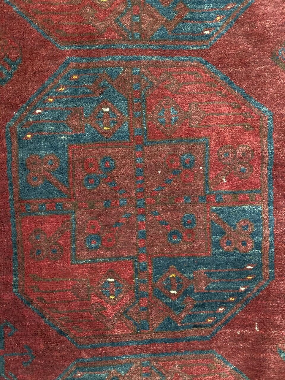 Carpet old Afghan Turkmen 152x230 cm