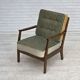 1960s, Danish armchair, furniture wool, beech wood.